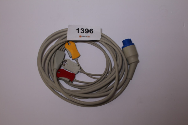 3-wire ECG complete cable with clamps for Datex Ohmeda