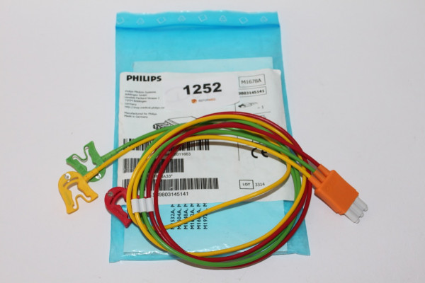 Original packaging Philips ECG patient cable 3-wire( ICE) 989803145141