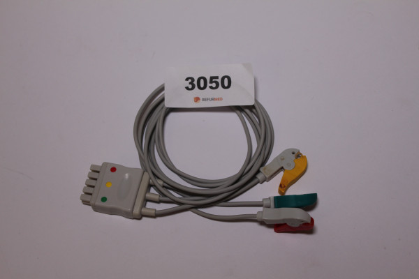 Patient cable 3 wires to 5 wires with clamps AS412682-003E for GE