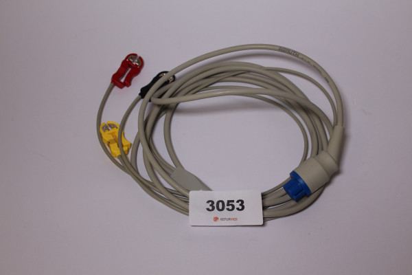 3-wire ECG monitor cable with clamps AS70301